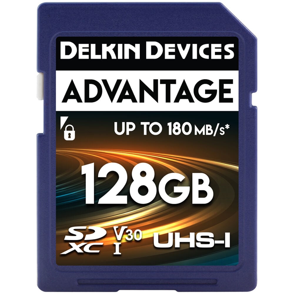 Delkin Devices Advantage 128GB UHS-I SDXC Memory Card (180MB/s)