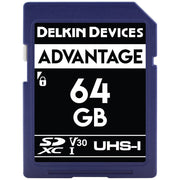 Delkin Devices Advantage UHS-I SDXC Memory Card – high-performance storage with up to 100MB/s read speed, perfect for capturing stunning photos and Full HD video.