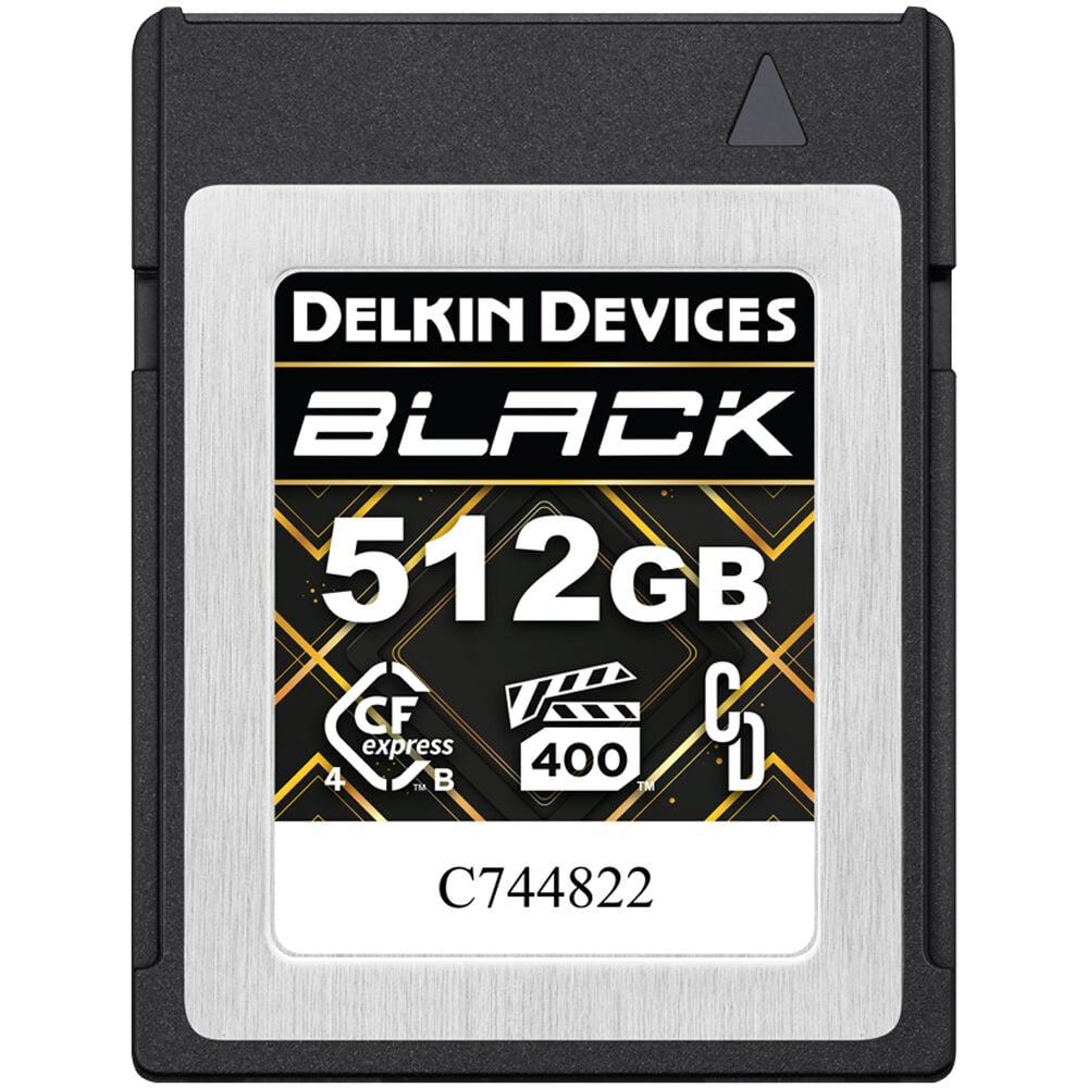 Built for cinema, broadcast, and pro photography, the Delkin BLACK CFexpress 4.0 memory card ensures seamless, high-speed media capture.