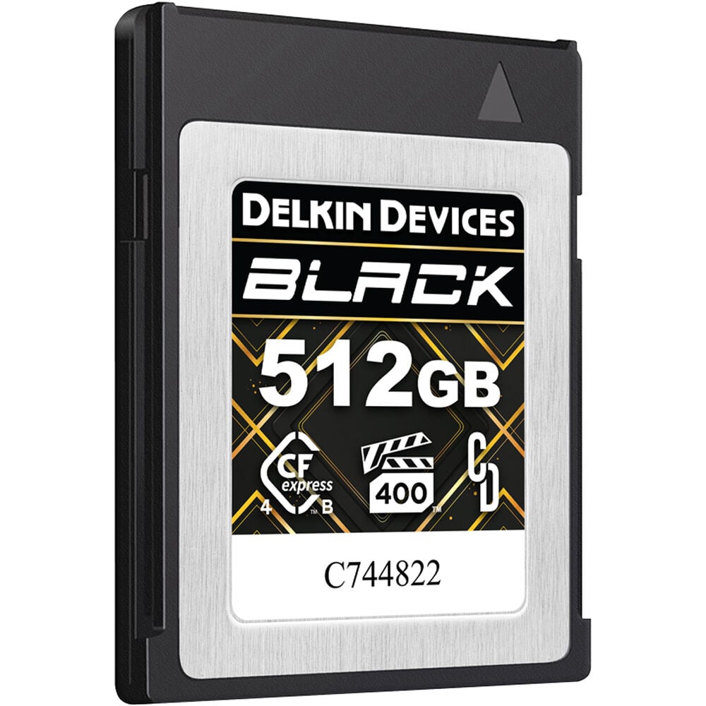 Built for cinema, broadcast, and pro photography, the Delkin BLACK CFexpress 4.0 memory card ensures seamless, high-speed media capture.