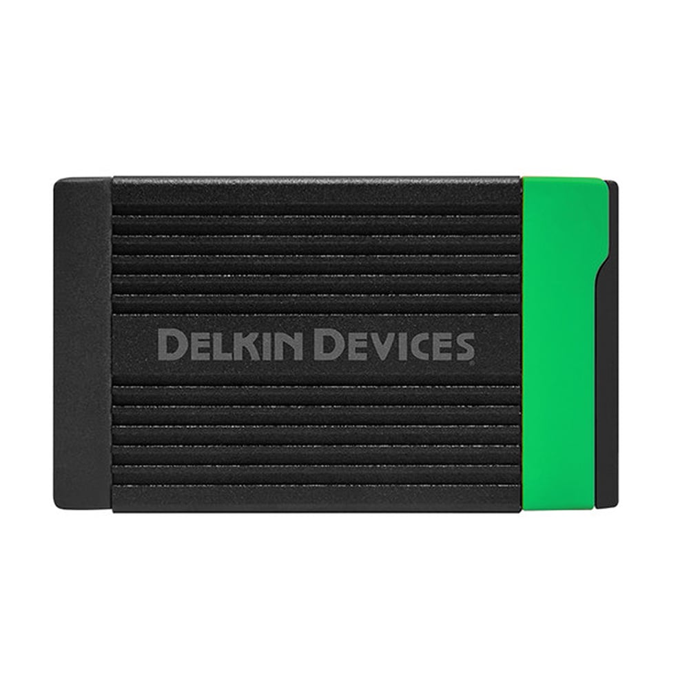 A media card reader perfectly designed to meet the needs of high-speed memory cards used in broadcasting, cinema and photography.
