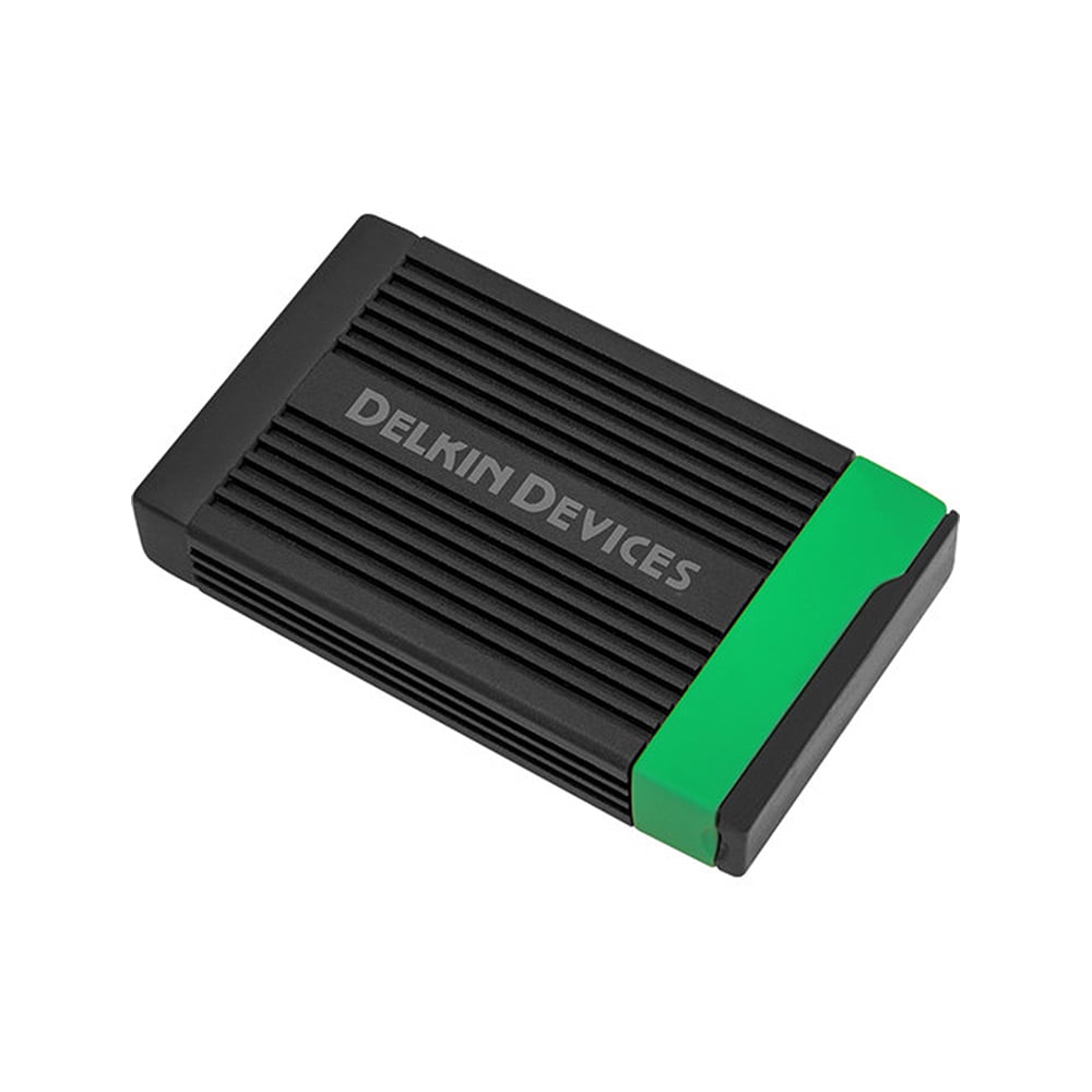 A media card reader perfectly designed to meet the needs of high-speed memory cards used in broadcasting, cinema and photography.