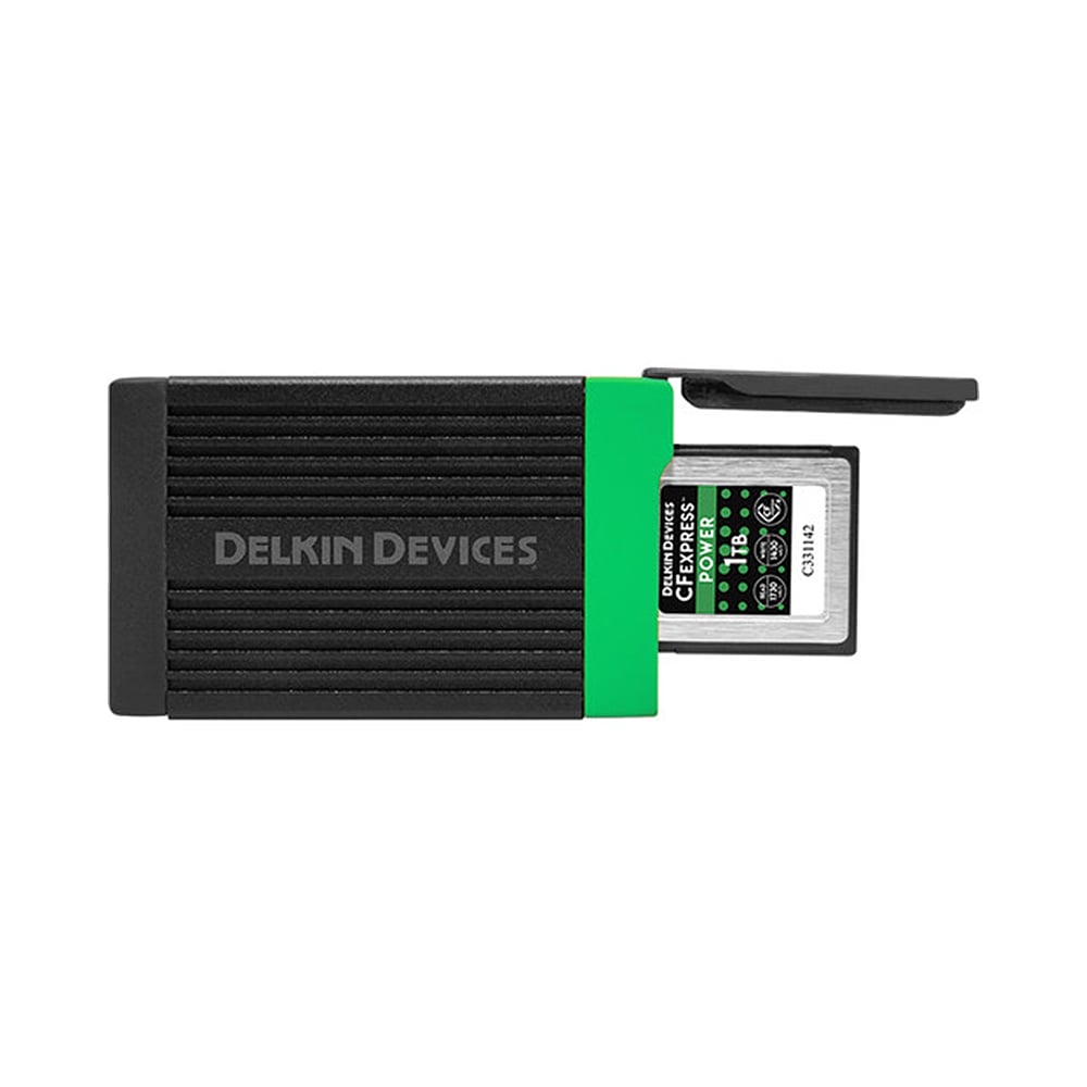 A media card reader perfectly designed to meet the needs of high-speed memory cards used in broadcasting, cinema and photography.