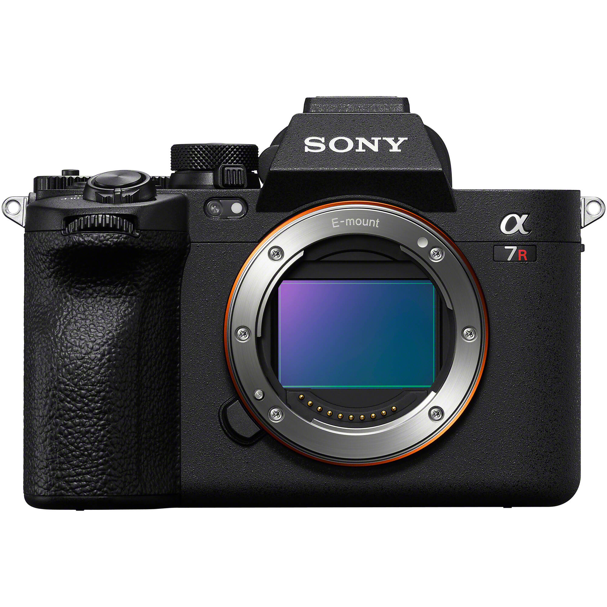 Sony Alpha A7R V mirrorless digital camera with 61MP full-frame sensor and 8K video recording