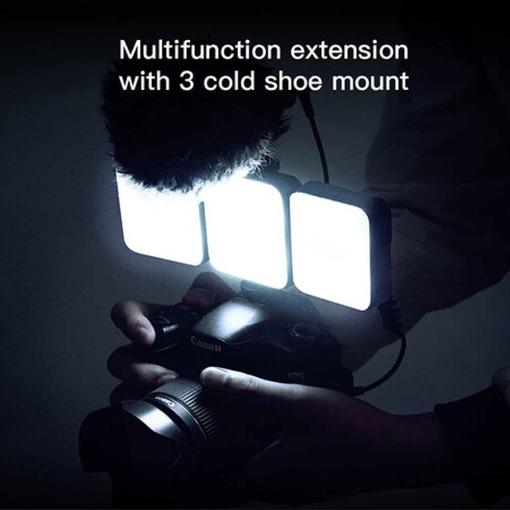 Luxceo W64RGB Mini LED Light with 2500–9000K adjustable colour, 20 effects, built-in magnet, and portable design for creators.