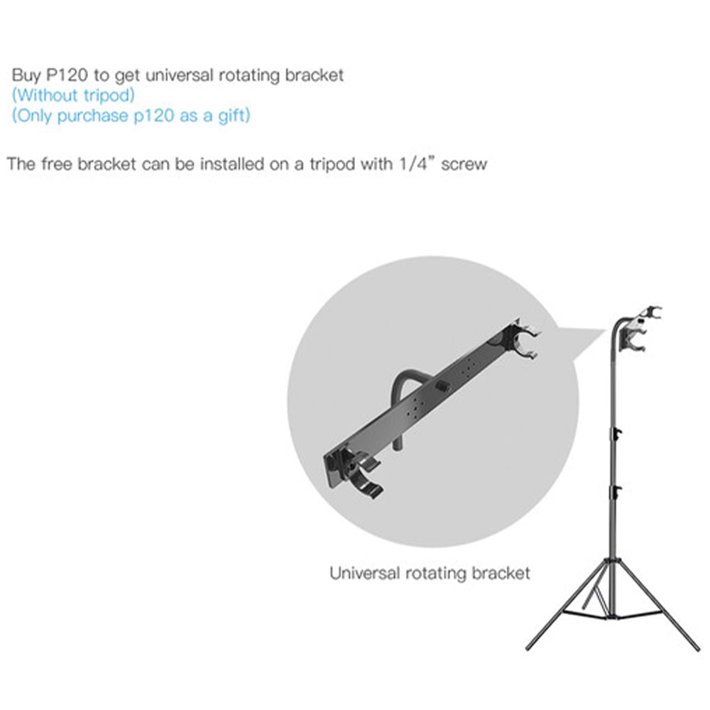 Luxceo P120 waterproof RGB LED light bar (120 cm), slim tube with color spectrum display and handheld app control.