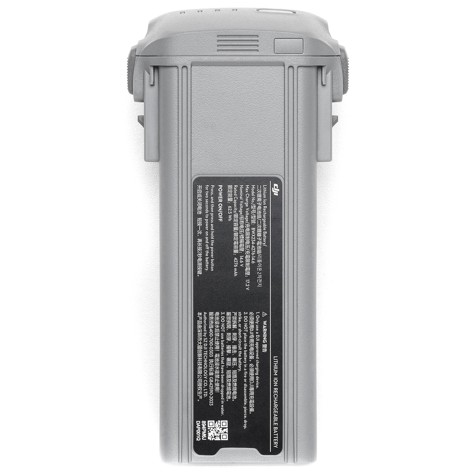 DJI Air 3S intelligent flight battery, 4276mAh Li-ion 4S, provides up to 45 minutes flight time and supports Off-State QuickTransfer