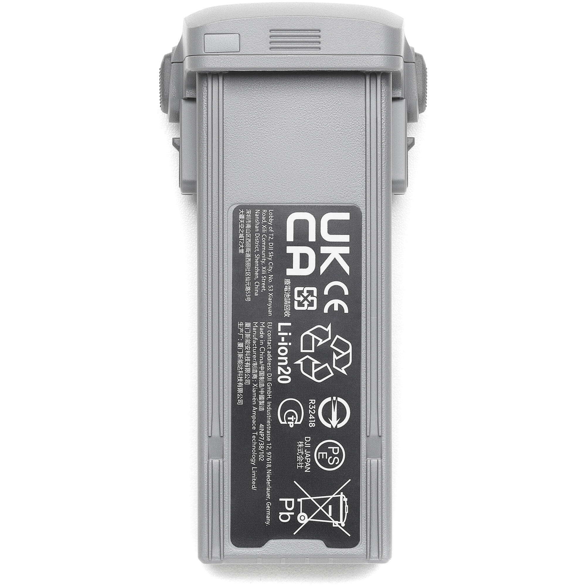 DJI Air 3S intelligent flight battery, 4276mAh Li-ion 4S, provides up to 45 minutes flight time and supports Off-State QuickTransfer