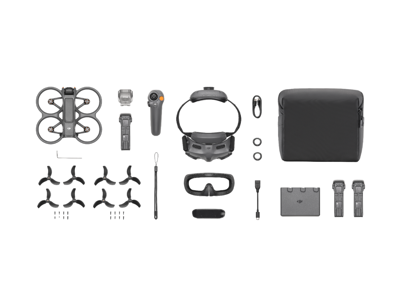 DJI Avata 2 FPV drone fly more combo with 12MP camera, 4K/60fps video, 23 min flight time, and DJI O4 HD transmission