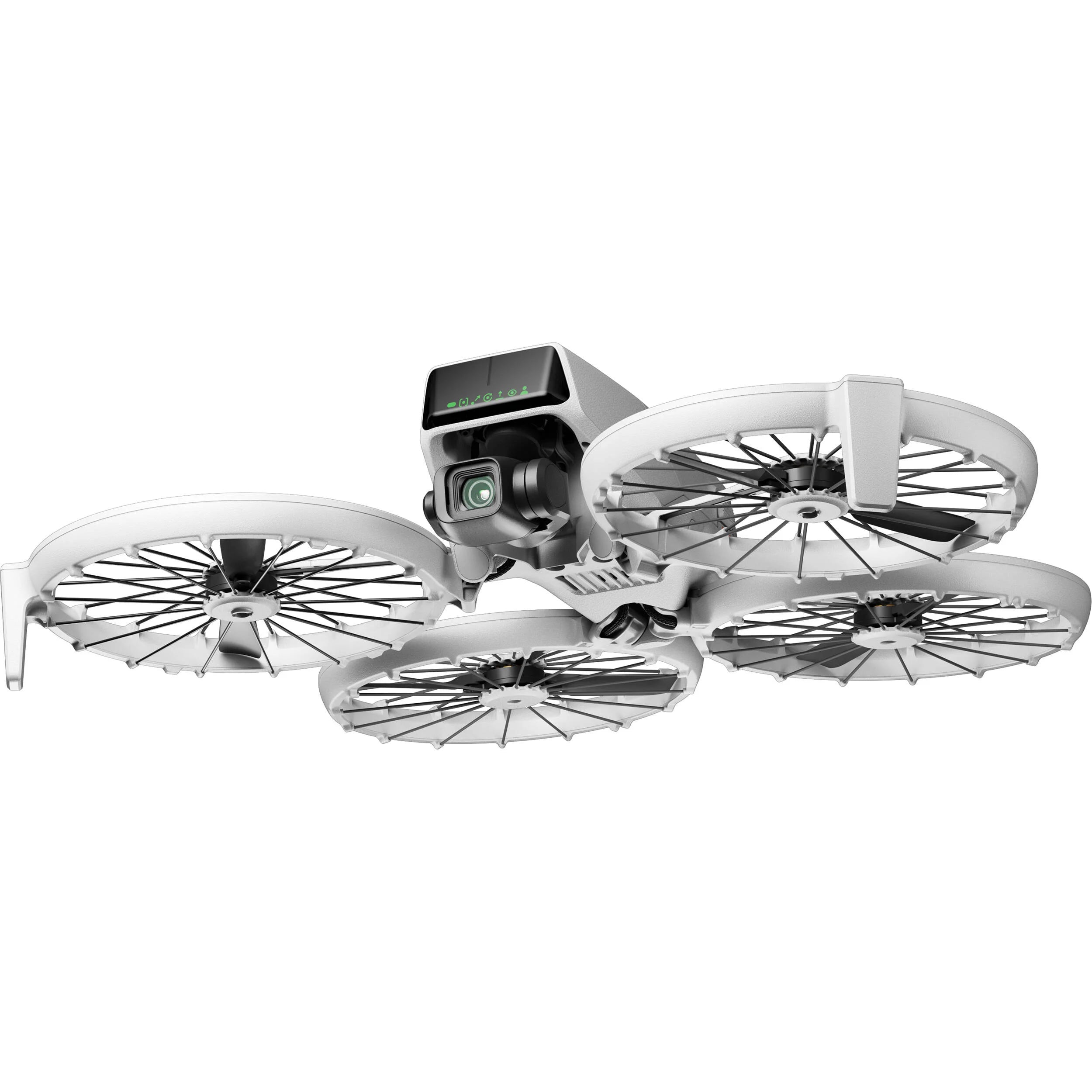 White drone with camera on a white background