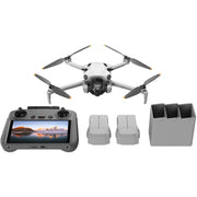 DJI Mini 4 Pro Fly More Combo drone with RC2 controller, featuring a lightweight design under 249g, 4K/60fps HDR video capability, omnidirectional obstacle sensing, and advanced tracking features