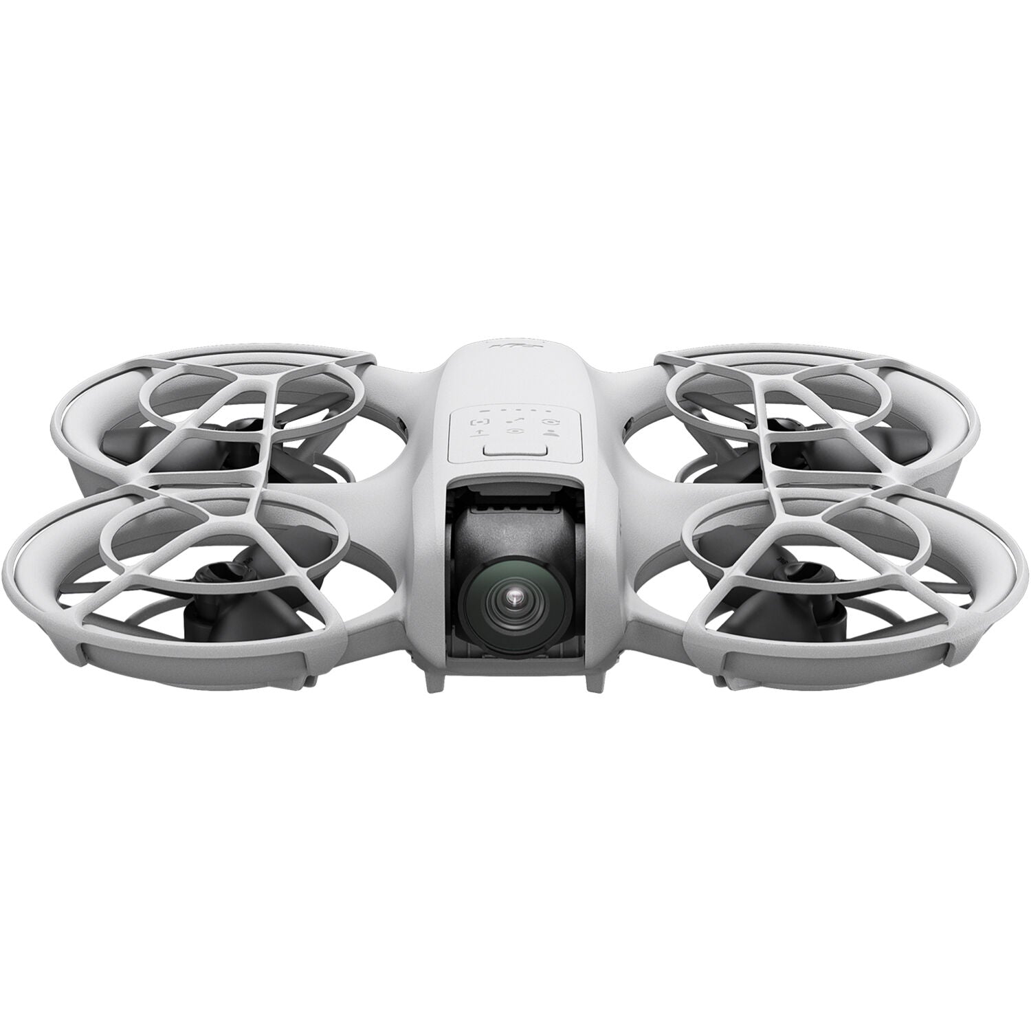 White drone with camera on a white background
