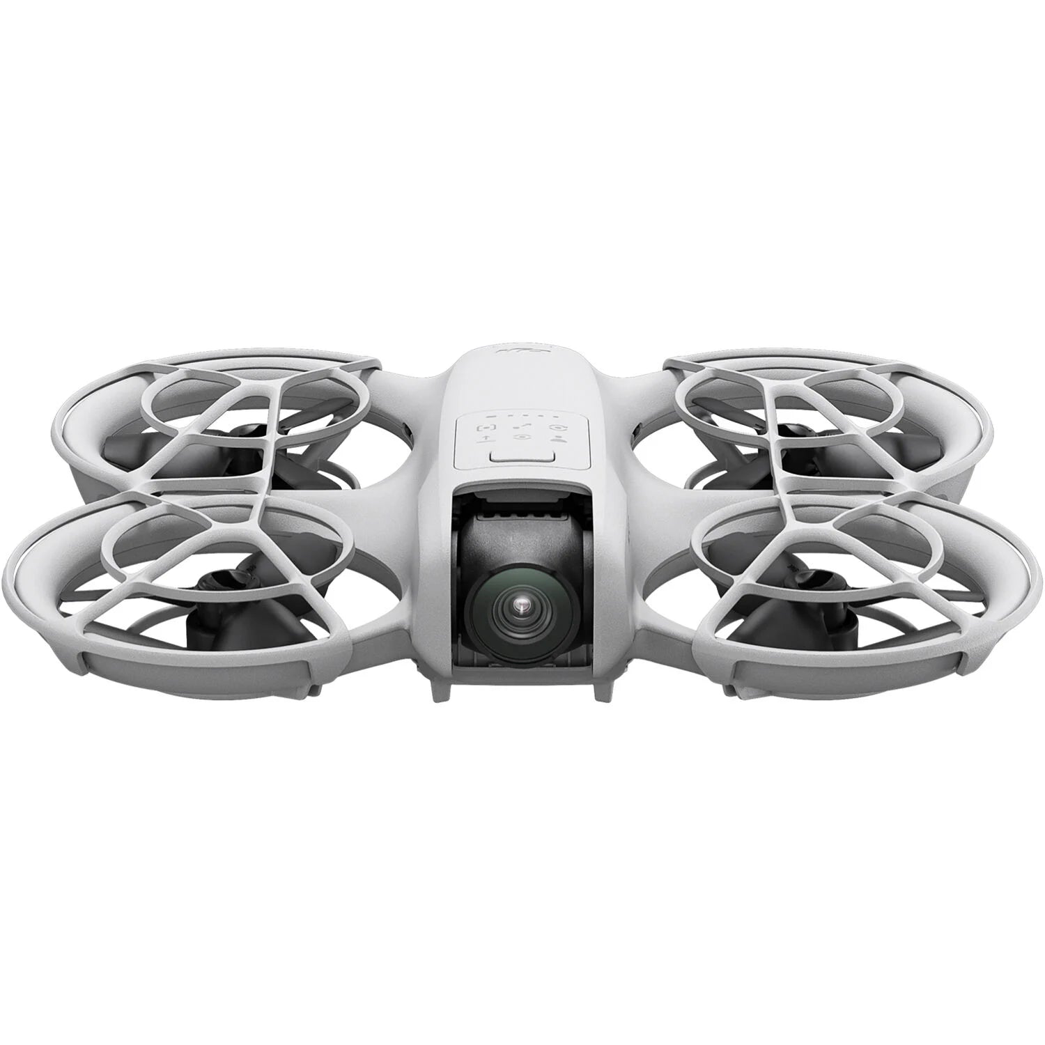 White drone with camera on a white background