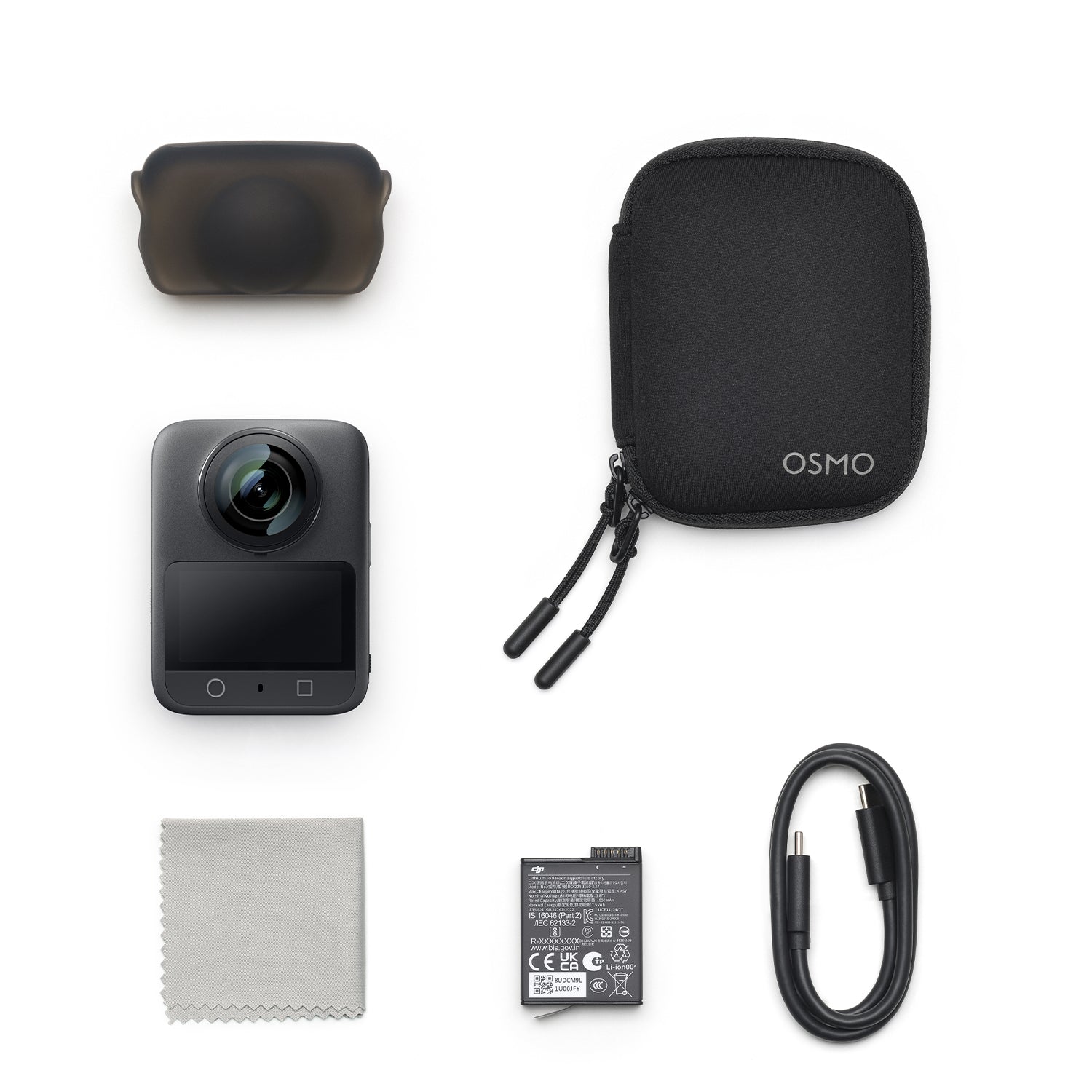 DJI Osmo 360 kit for everyday 8K 360° filming with essential gear.
