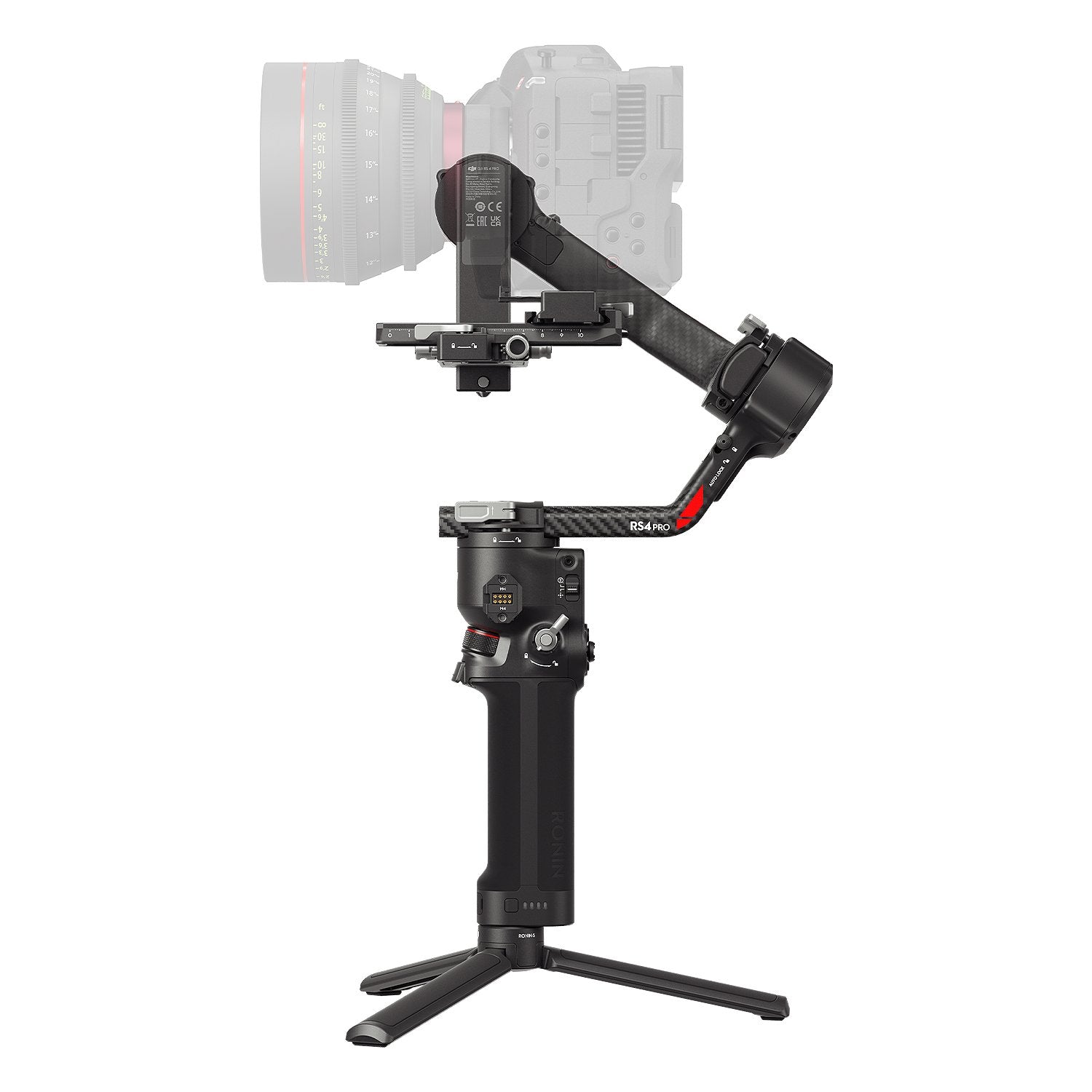 A professional stabilisation kit ideal for accommodating both mirrorless and cinema cameras and lens set-ups. 