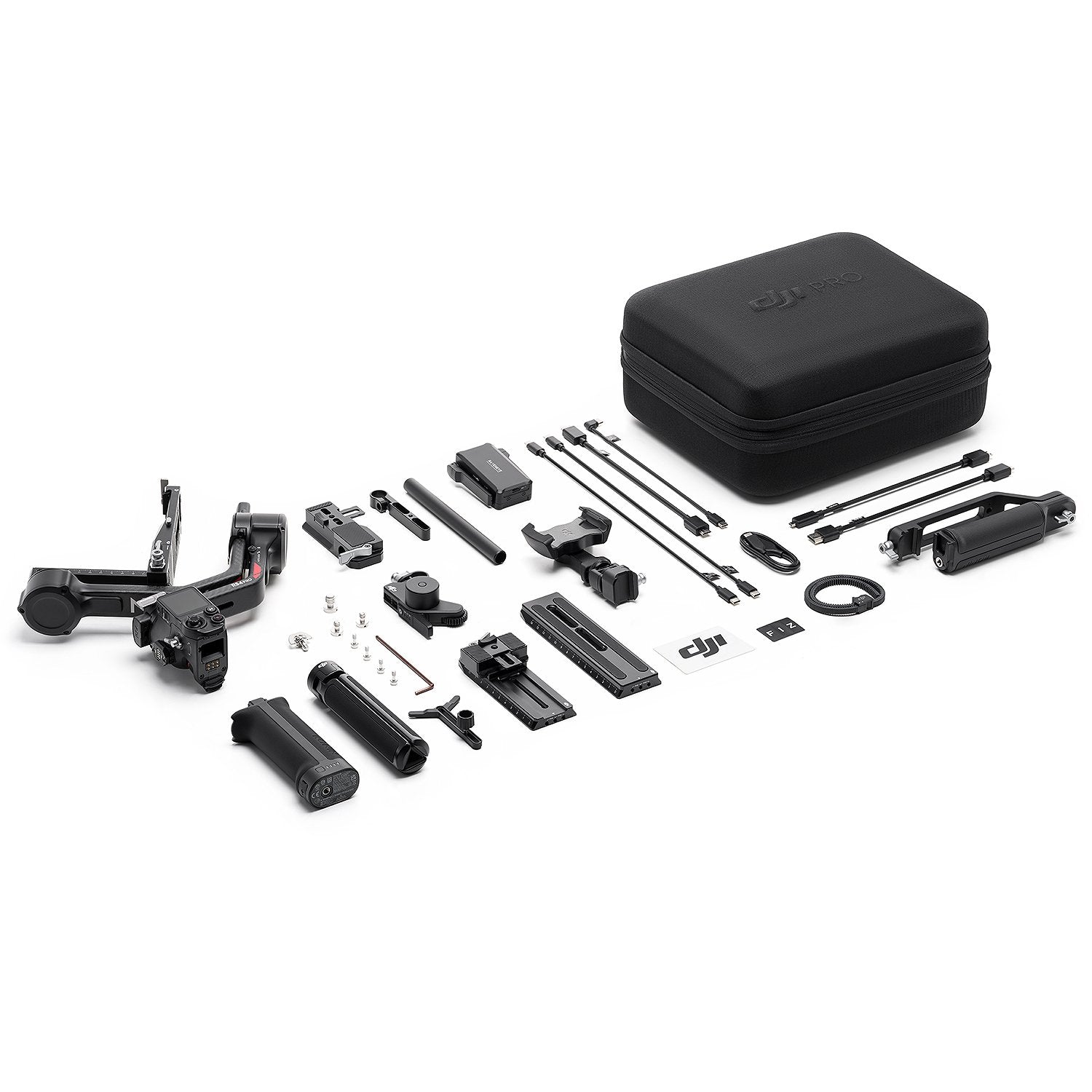 A professional stabilisation kit ideal for accommodating both mirrorless and cinema cameras and lens set-ups. 