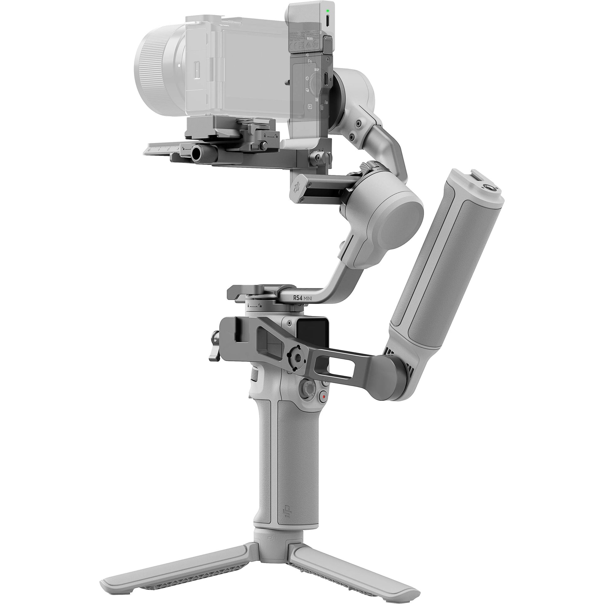 DJI RS 4 Mini Gimbal Stabiliser – lightweight 3-axis stabilizer designed for mirrorless cameras, offering smooth footage, compact design, and advanced shooting modes.