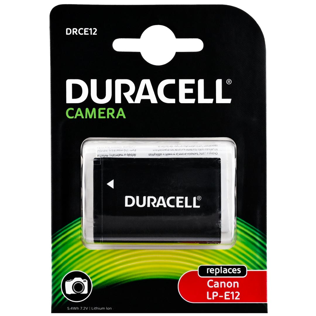 Duracell camera battery packaging with visible branding on a white background