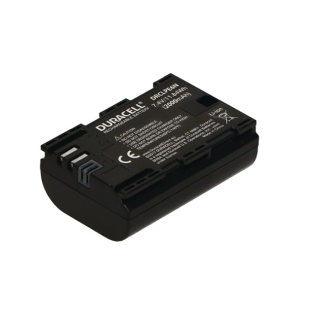Duracell battery on a white background