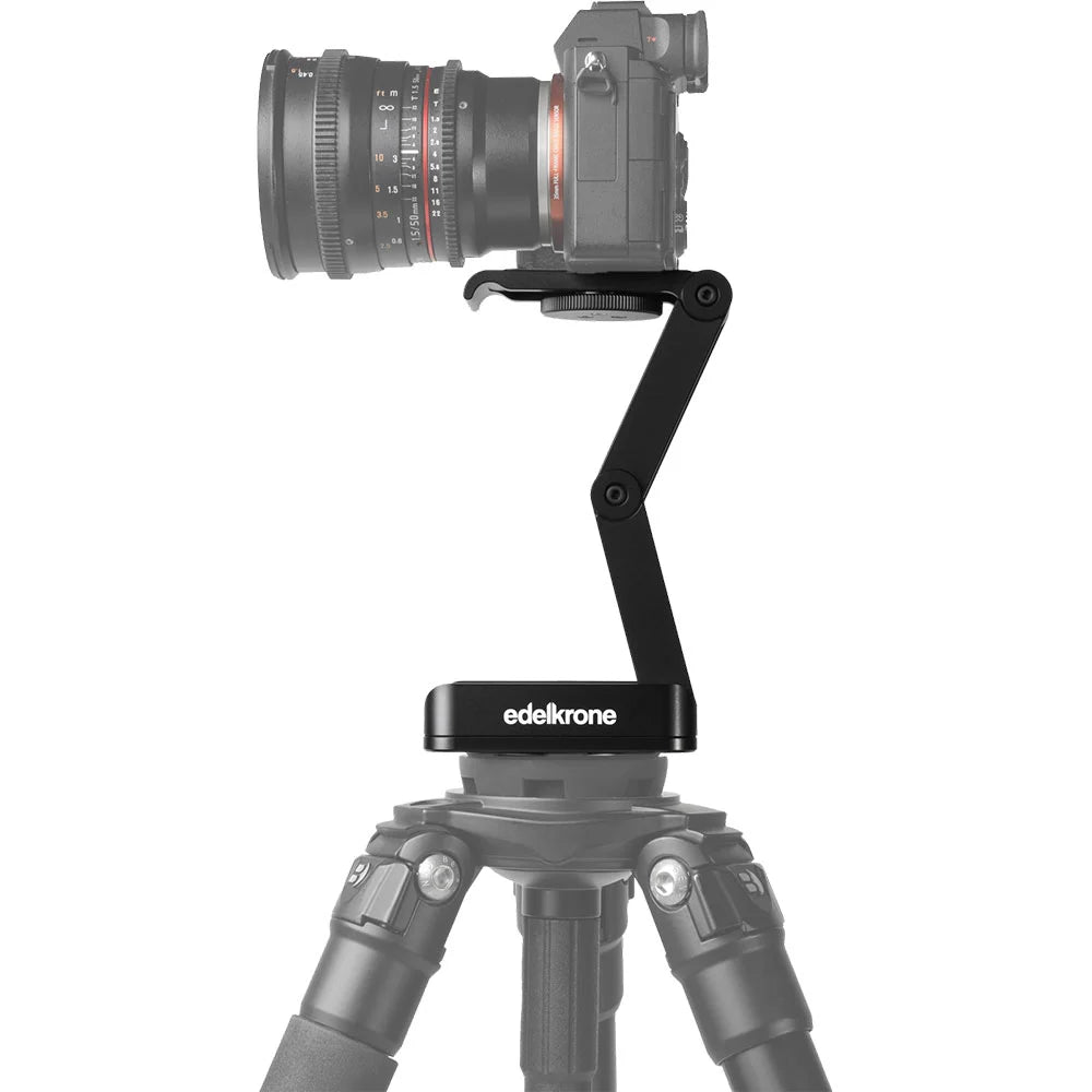 edelkrone FlexTILT Head v3 compact pan‑tilt mount with dual‑arm constant‑friction Z‑frame design, supports camera up to about 2.5 kg.