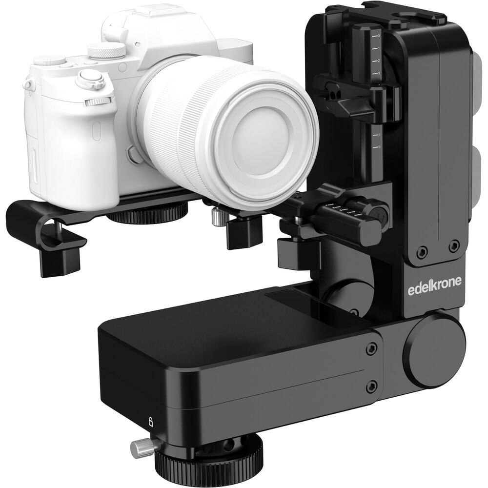 Edelkrone HeadPLUS v2 motorized pan and tilt head for cinematic motion control.