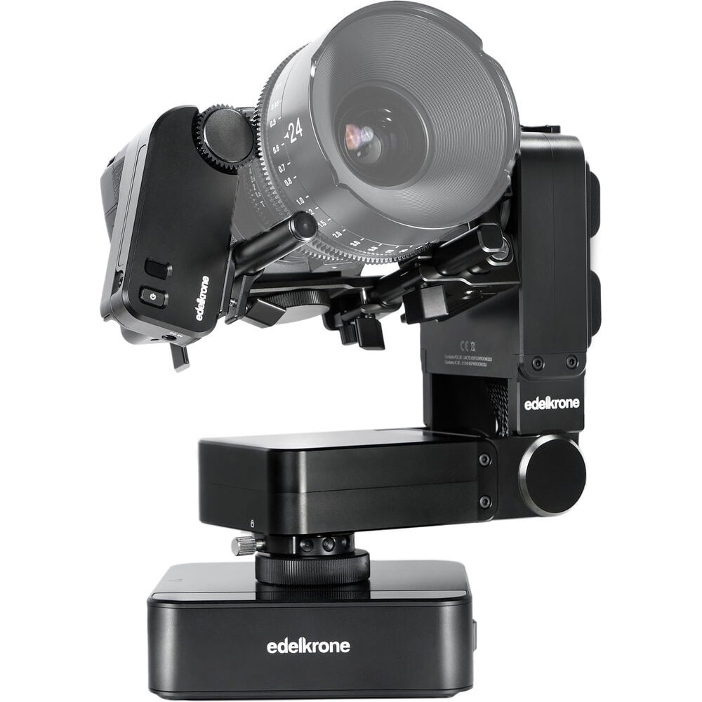Edelkrone HeadPLUS v2 motorized pan and tilt head for cinematic motion control.