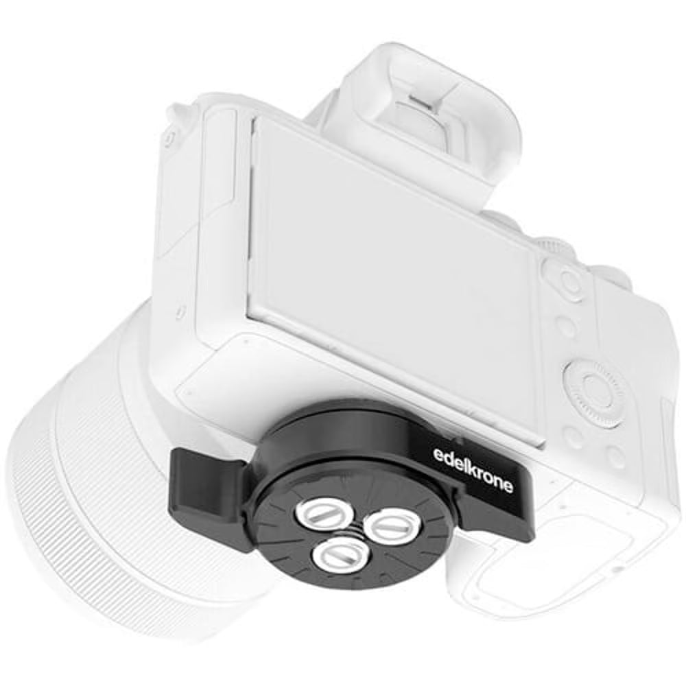 Edelkrone QuickRelease dual-lever release design that instantly mounts and releases your camera from your tripod with a single twist. Buy at Outdoorphoto. 