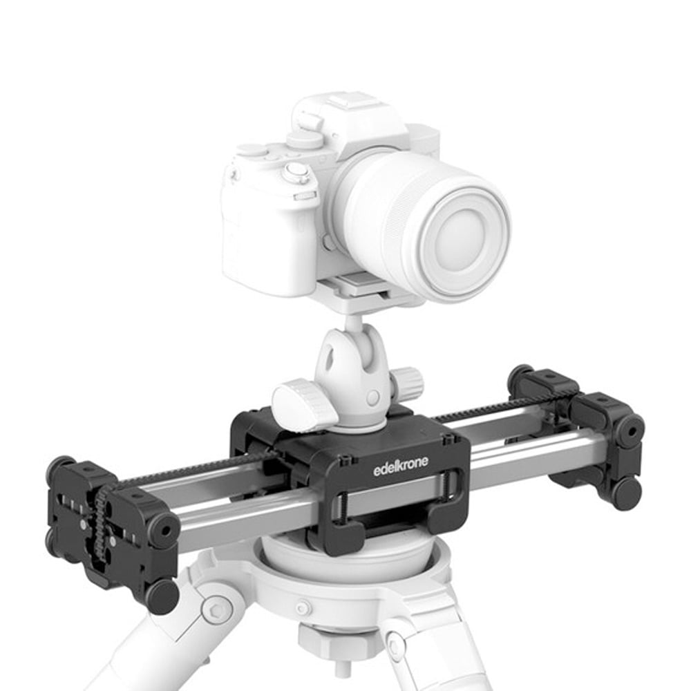 Shoot stable videos, stop-motion and dolly shots with ease with the portable video slider, Edelkrone SliderPLUS V5 Compact. Buy camera stabilisers online.