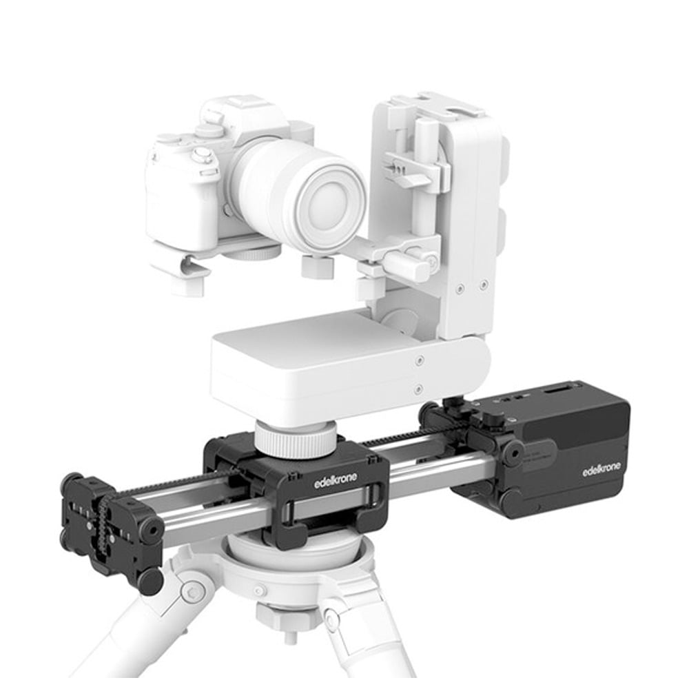 Shoot stable videos, stop-motion and dolly shots with ease with the portable video slider, Edelkrone SliderPLUS V5 Compact. Buy camera stabilisers online.