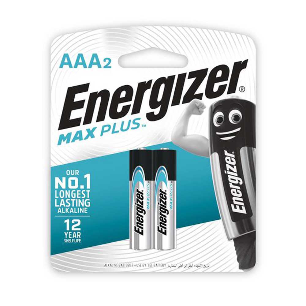 MAX Plus is Energizer's longest lasting alkaline AAA battery, providing powerful high-performance energy.