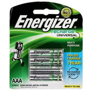 Energizer – NiMH Rechargeable Batteries AAA (4-pack) is reusable power for high-tech, high-drain devices.
