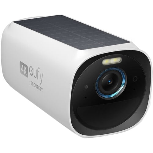 Eufy Security eufyCam 3 Add-On Camera S330 – weather-resistant 4K surveillance camera with built-in solar panel for continuous outdoor monitoring.