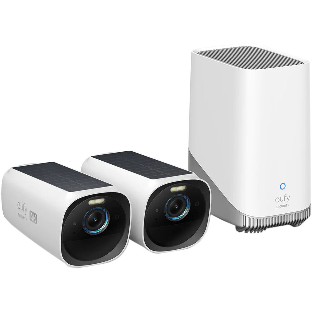 Eufy Cam 3 S330 4K solar-powered wireless security camera with AI facial recognition and night vision.