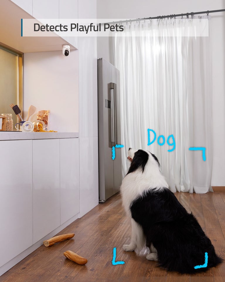 Eufy Indoor Cam 2K E220 Twin Pack with 360° pan and 96° tilt, 2K video, two-way audio, smart home integration, and 2 × 32 GB Micro SD cards.