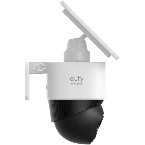 The Eufy SoloCam S340 is a solar-powered, wireless PTZ security camera featuring dual lenses (3K wide-angle + 2K telephoto) and hybrid 8× zoom for detailed close-ups.