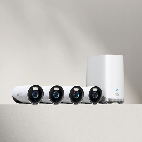 The EufyCam E330 Professional 4-Cam Kit is a high-performance 4K surveillance system