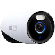 The eufyCam E330 Professional Add-On Camera is a 4K outdoor security camera that features 24/7 recording with stable plug-in power, AI-powered face recognition, and enhanced Wi-Fi connectivity.