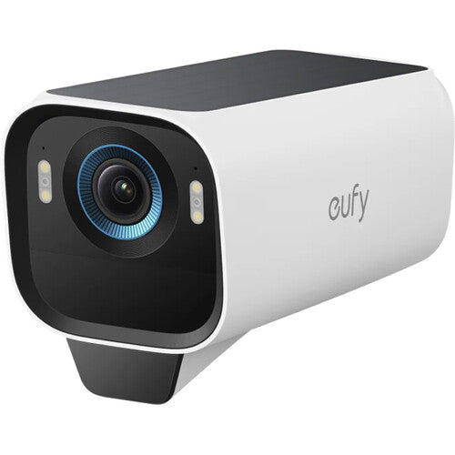 The Eufy Security eufyCam S3 Pro is a state-of-the-art 4K security camera designed for all-weather protection, featuring MaxColour Vision™ for full-color surveillance and SolarPlus™ 2.0 for continuous solar power.