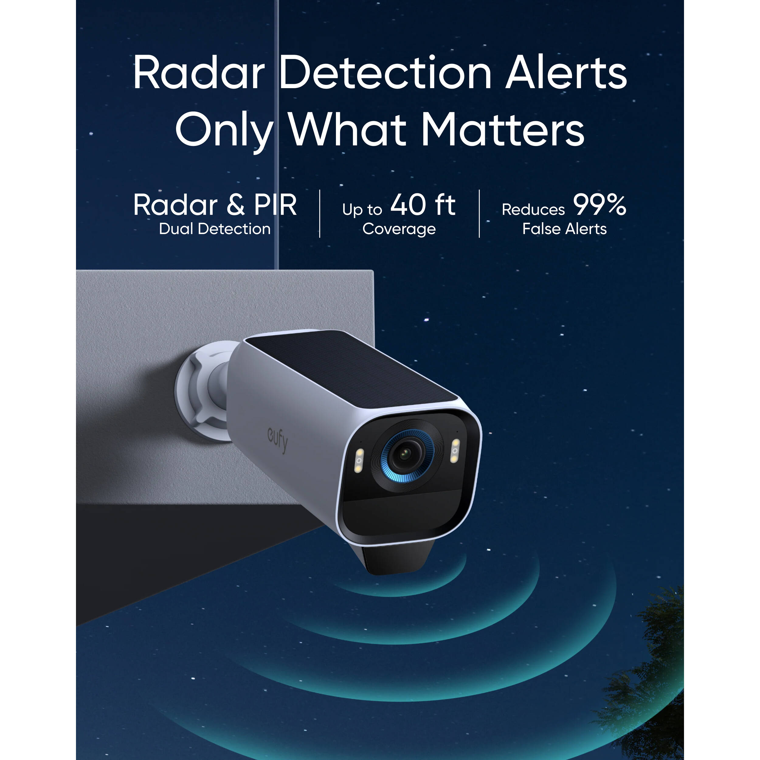 The Eufy Security eufyCam S3 Pro is a state-of-the-art 4K security camera designed for all-weather protection, featuring MaxColour Vision™ for full-color surveillance and SolarPlus™ 2.0 for continuous solar power.