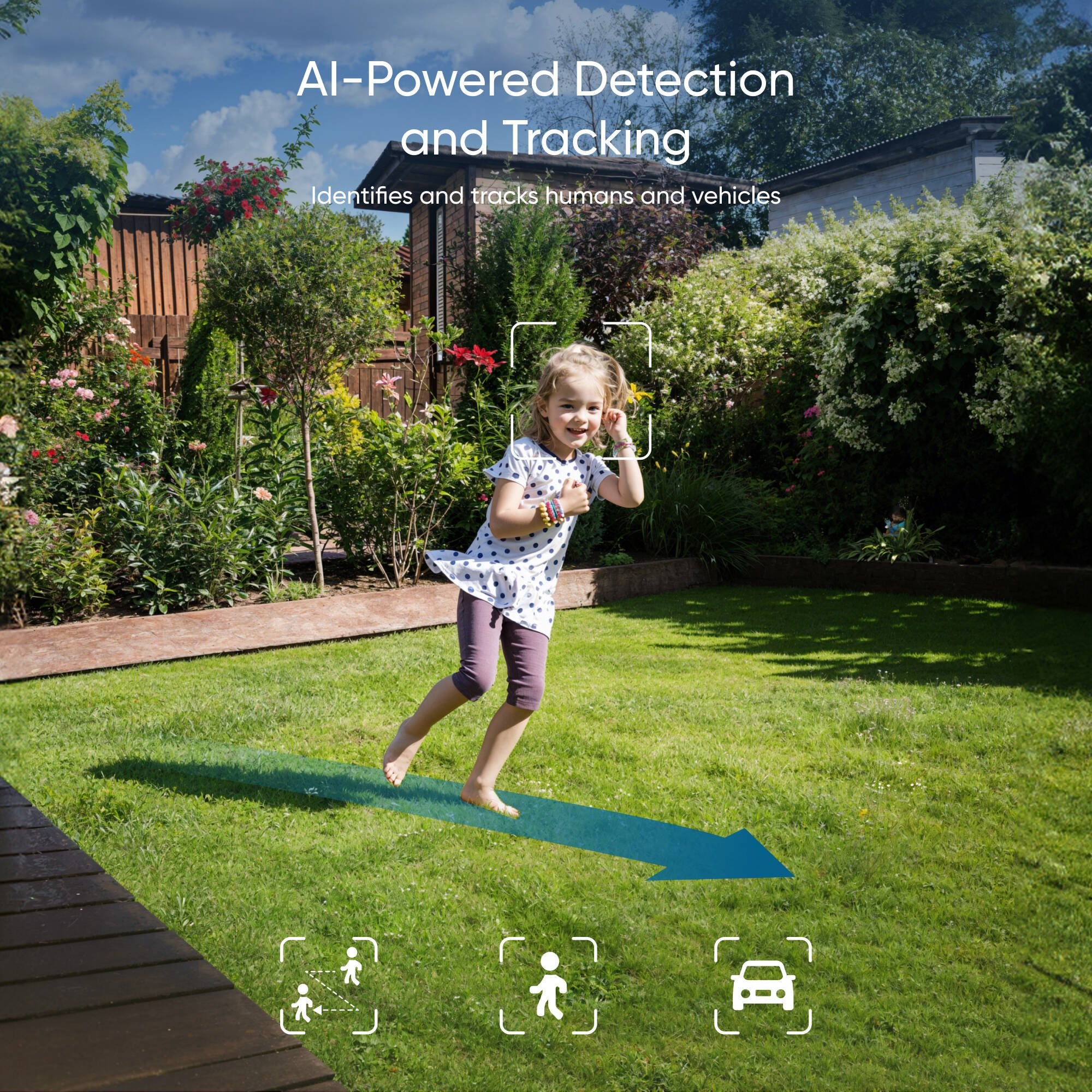 The Eufy Security Floodlight Camera E30 is an outdoor security camera that features 360° surveillance, 2K HD video resolution, and AI motion tracking with 2,000-lumen motion-activated floodlights.