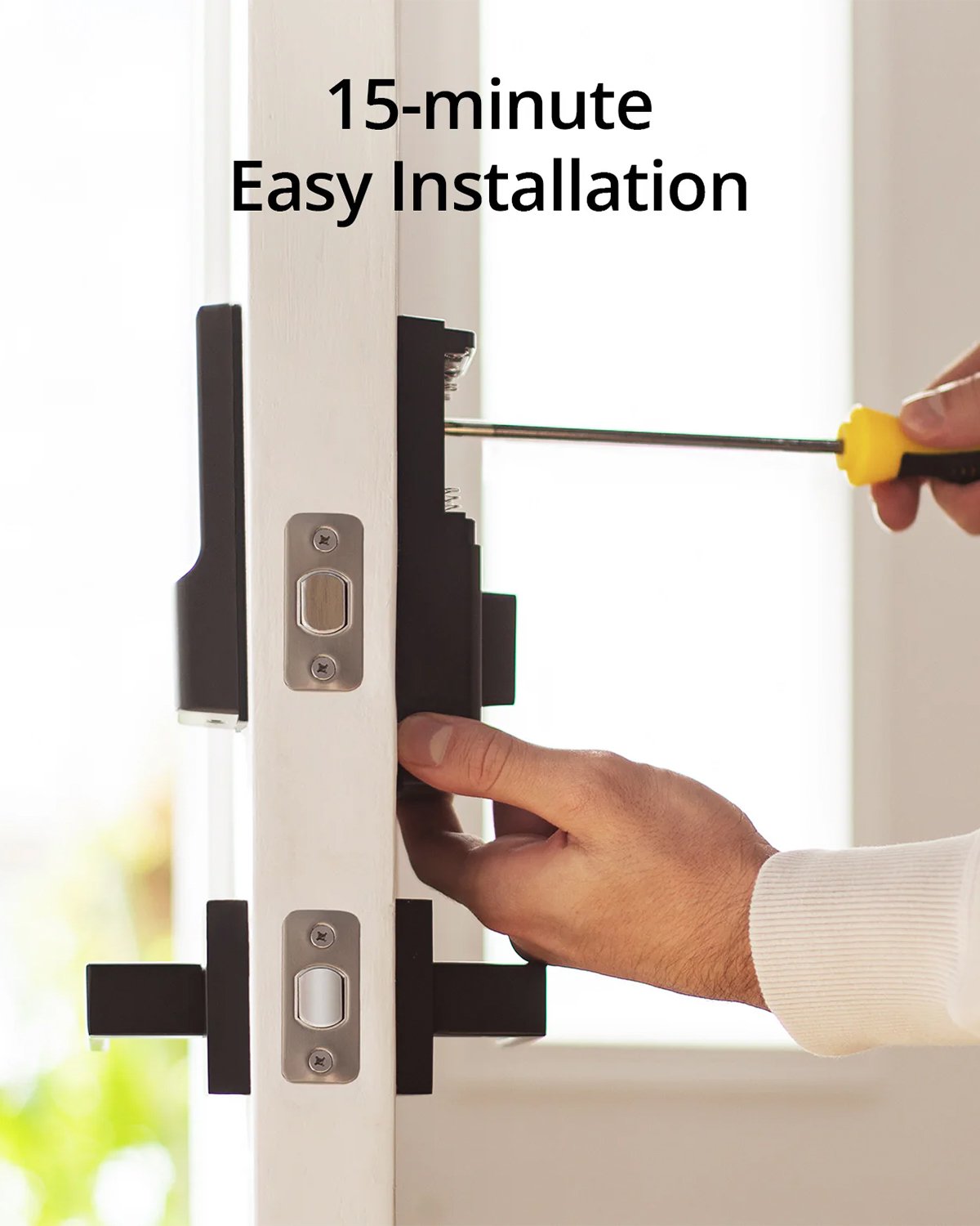 The Eufy Security Smart Lock C210 is a Wi-Fi-enabled keyless entry system with five ways to unlock, including app control, a keypad, and voice commands, and is designed for easy installation.