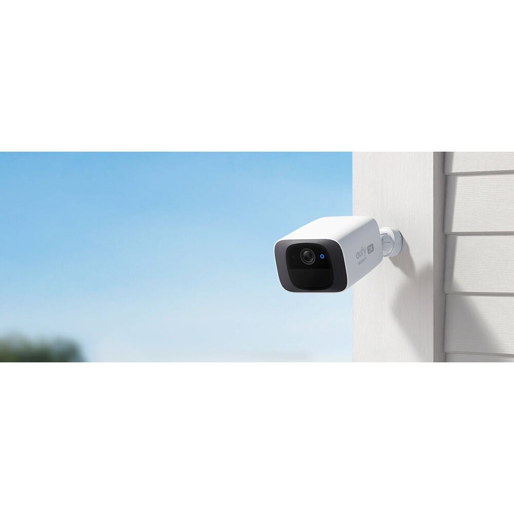 The Eufy Security SoloCam C210 is an affordable, compact, and reliable outdoor surveillance camera with 2K resolution, built-in AI for human detection, and a waterproof IP67 rating.