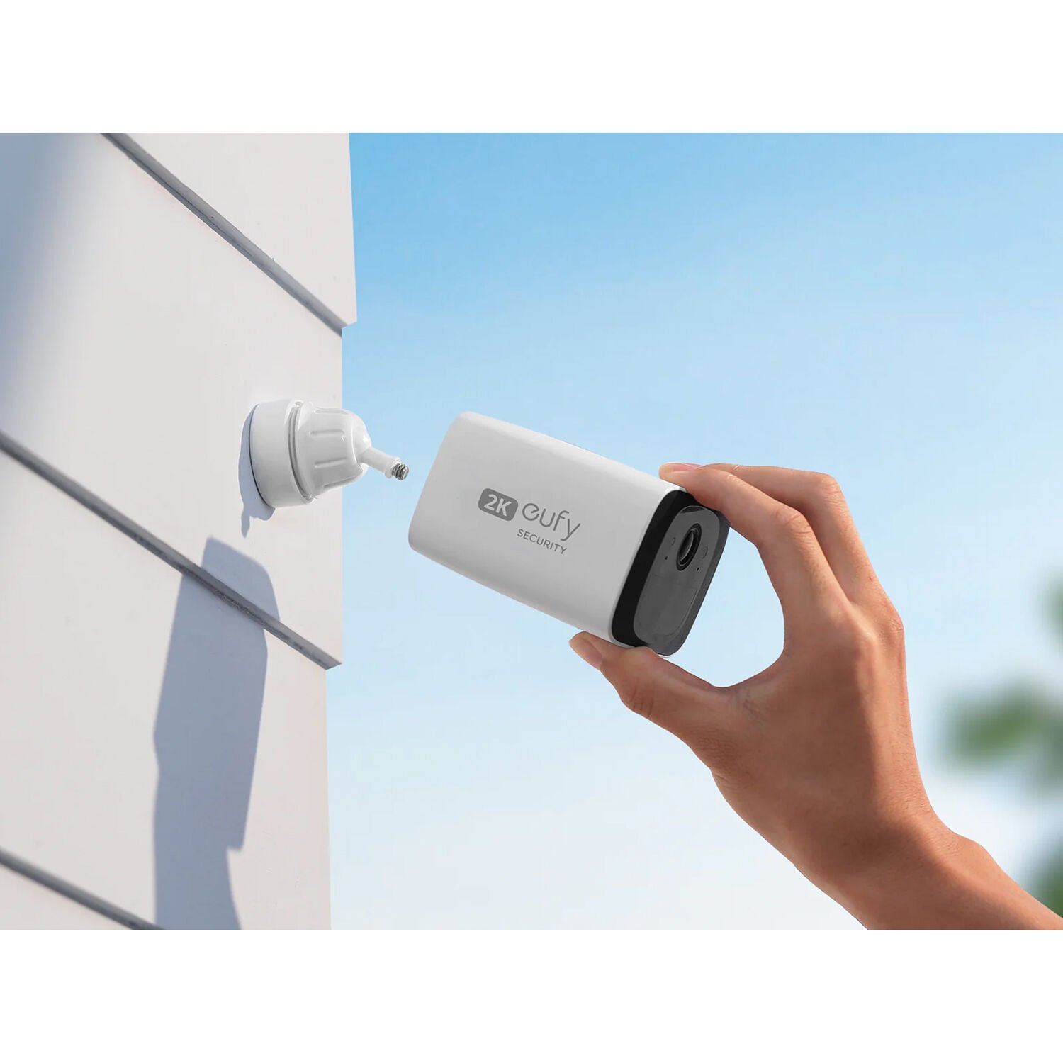 The Eufy Security SoloCam C210 is an affordable, compact, and reliable outdoor surveillance camera with 2K resolution, built-in AI for human detection, and a waterproof IP67 rating.