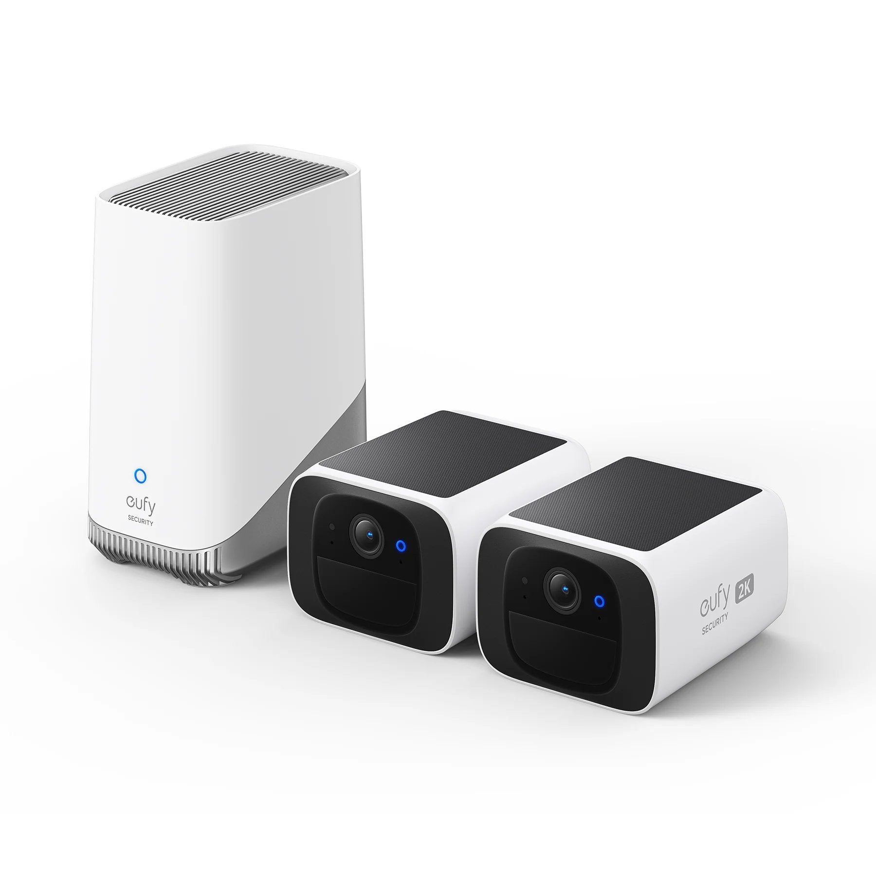 Eufy Security SoloCam S220 with HomeBase 3 – wireless solar-powered security camera kit with 2K resolution and smart detection via HomeBase 3.