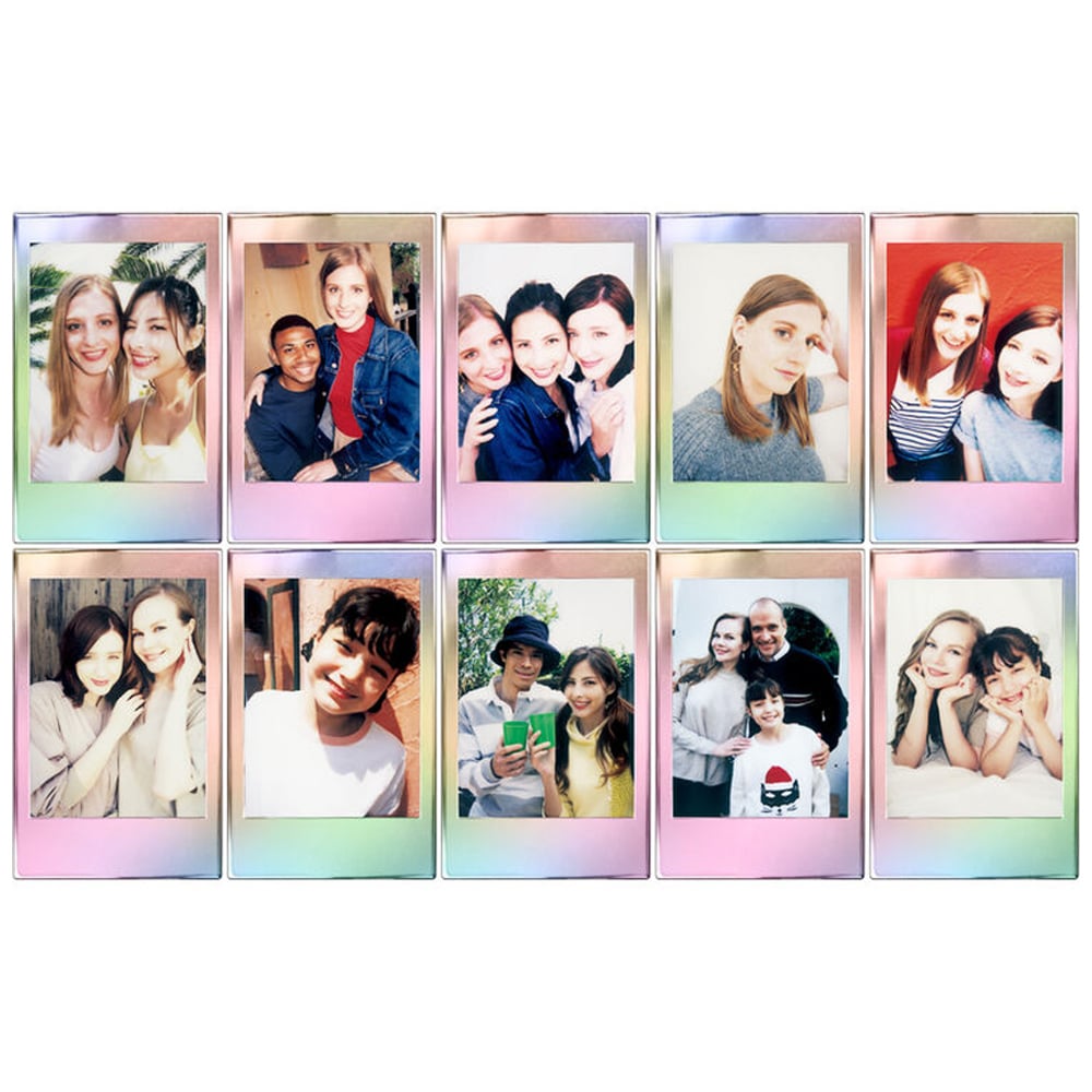 Fujifilm Instax Mini Instant Film Mermaid Tail – 10-pack of instant film featuring shimmering mermaid tail-inspired borders, compatible with Instax Mini cameras and printers.