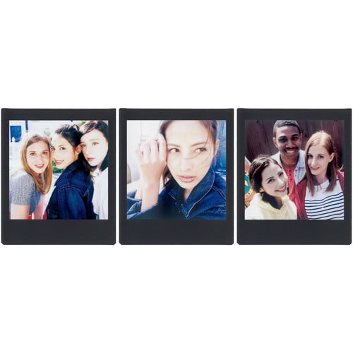 Fujifilm Instax Square Instant Film Black – square-format instant film with sleek black borders, compatible with all Instax Square cameras and printers.