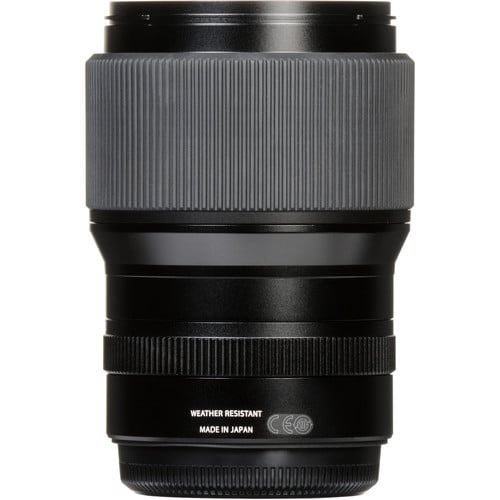 Fujifilm GF 110mm f/2 R LM WR lens. Medium-format prime with f/2 aperture, fast AF, weather-resistant build, and stunning sharpness for portraits.