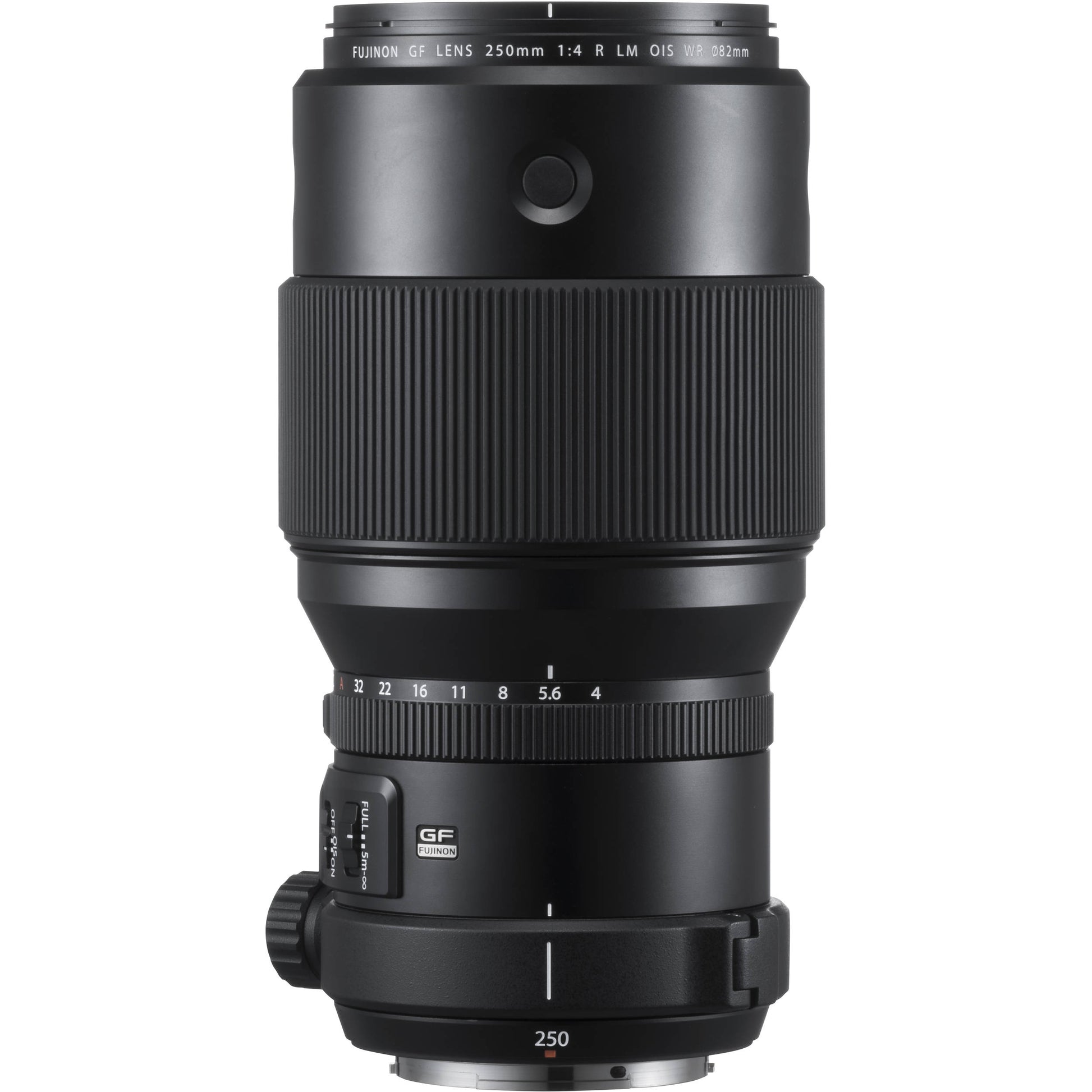 Fujifilm GF 250mm f/4 R LM OIS WR telephoto prime lens for GFX cameras