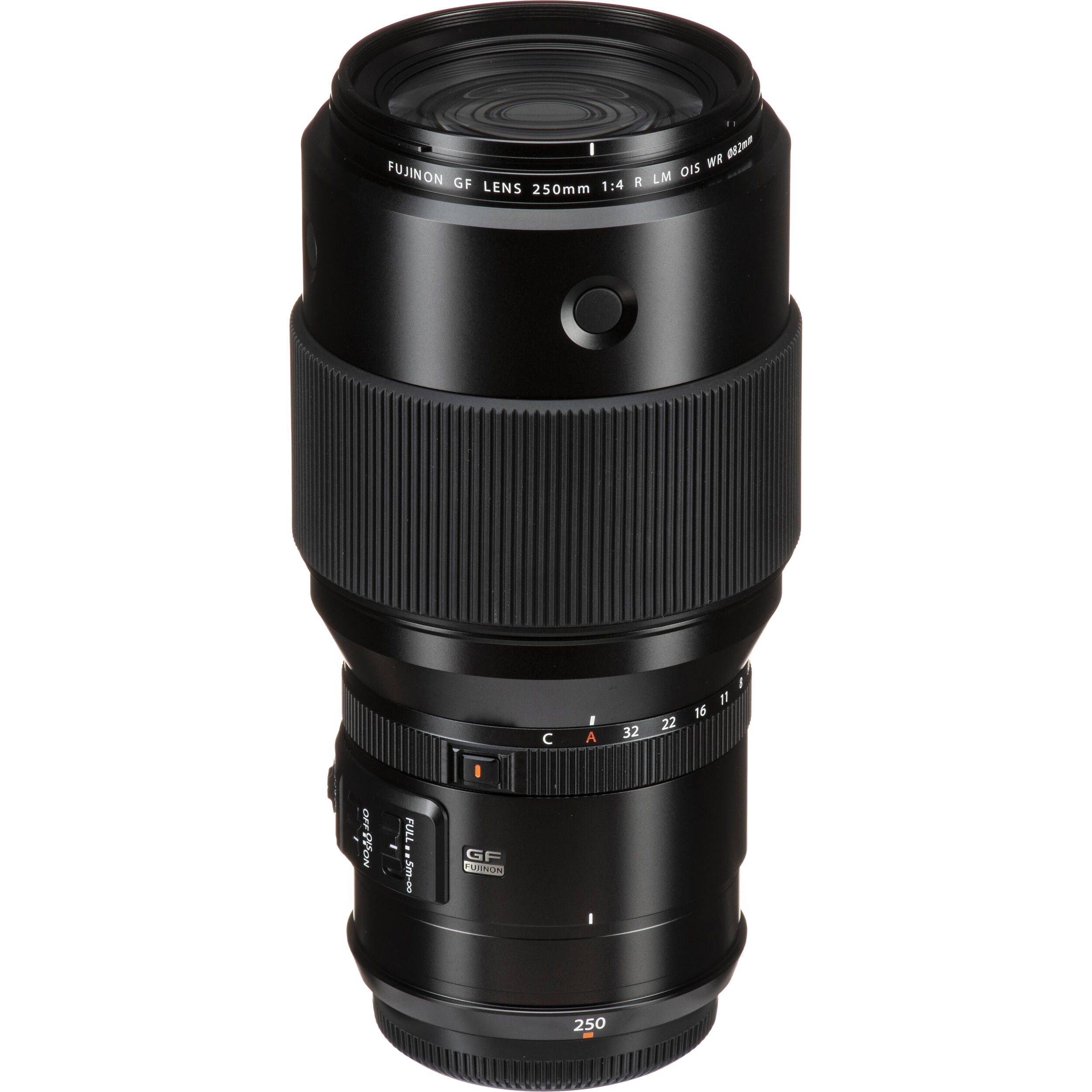 Fujifilm GF 250mm f/4 R LM OIS WR telephoto prime lens for GFX cameras
