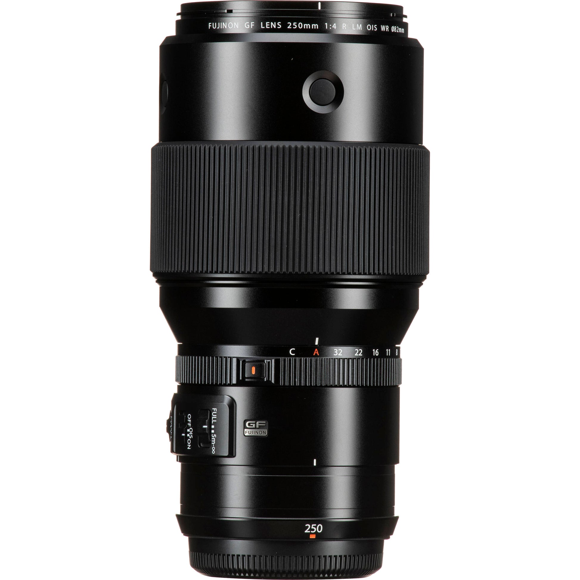 Fujifilm GF 250mm f/4 R LM OIS WR telephoto prime lens for GFX cameras